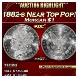 1882-s Morgan Dollar Near Top Pop! $1 ms67+ SEGS