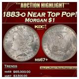 1883-o Morgan Dollar Near Top Pop! $1 ms67+ SEGS