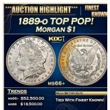 1889-o Morgan Dollar TOP POP! $1 ms66+ SEGS