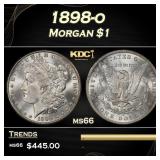1898-o Morgan Dollar $1 Grades ms66