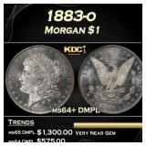 1883-o Morgan Dollar $1 ms64+ DMPL SEGS