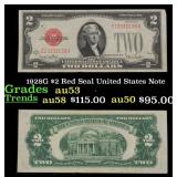 1928G $2 Red Seal United States Note Grades Select