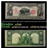 The Famous Ten-Dollar "Bison Note" of 1901 $10 Uni