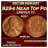 1929-s Lincoln Cent Near Top Pop! 1c ms66 rd SEGS