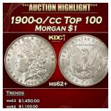 1900-o/cc Top 100 Morgan Dollar $1 ms62+ USCG
