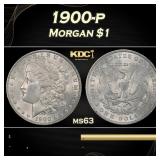 1900-p Morgan Dollar $1 Grades ms63