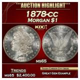 1878-cc Morgan Dollar $1 ms65 SEGS