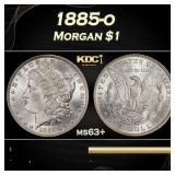 1885-o Morgan Dollar $1 Grades ms63+