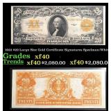1922 Speelman/White $20 Large Size Gold Certificat