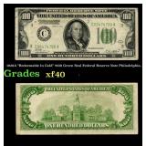 1928A $100 Green Seal Federal Reserve Note Philade