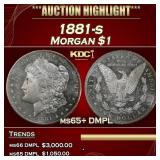 1881-s Morgan Dollar $1 ms65+ DMPL SEGS