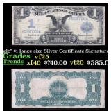 1899 $1 large size Silver Certificate "Black Eagle