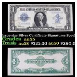 1923 $1 large size Silver Certificate Grades Choic