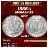 1886-o Morgan Dollar $1 ms62+ USCG