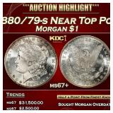 1880/79-s Morgan Dollar Near Top Pop $1 ms67+ SEGS