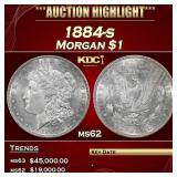 1884-s Morgan Dollar $1 ms62 USCG