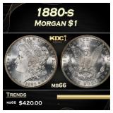 1880-s Morgan Dollar $1 Grades ms66