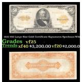 1922 Speelman/White $50 Large Size Gold Certificat