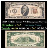 1934A $10 FRN Hawaii WWII Emergency Currency Grade