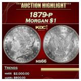 1879-p Morgan Dollar $1 ms66 SEGS