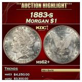 1883-s Morgan Dollar $1 ms62+ USCG