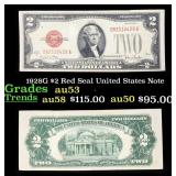 1928G $2 Red Seal United States Note Grades Select