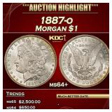 1887-o Morgan Dollar $1 ms64+ SEGS