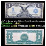 1899 $1 large size Silver Certificate "Black Eagle