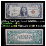 1935A $1 Silver Certificate Hawaii WWII Emergency