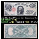 1917 $1 Large Size Legal Tender Note Grades vf++ S