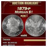1879-p Morgan Dollar $1 ms66 SEGS