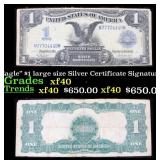 1899 $1 large size Silver Certificate "Black Eagle