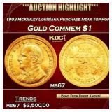 1903 McKinley Louisiana Purchase Gold Commem Dolla