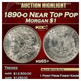 1890-o Morgan Dollar Near Top Pop $1 ms65+ SEGS