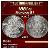 1881-s Morgan Dollar $1 ms67+ SEGS