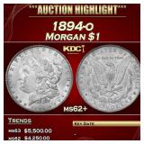 1894-o Morgan Dollar $1 ms62+ USCG