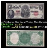 1907 Speelman/White $5 Large Size Legal Tender Not