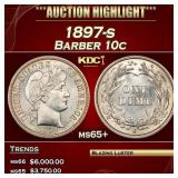 1897-s Barber Dime 10c ms65+ SEGS