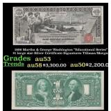 1896 $1 large size Silver Certificate Martha & Geo