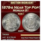1878-s Morgan Dollar Near Top Pop! $1 ms67 SEGS