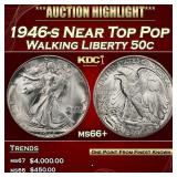 1946-s Walking Liberty Half Dollar Near Top Pop 50