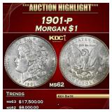 1901-p Morgan Dollar $1 ms62 USCG