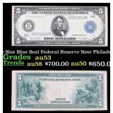 1914 $5 Large Size Blue Seal Federal Reserve Note