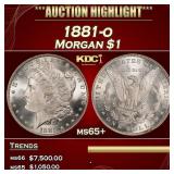 1881-o Morgan Dollar $1 ms65+ SEGS