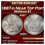 1887-o Morgan Dollar Near Top Pop! $1 ms65+ SEGS