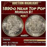 1890-o Morgan Dollar Near Top Pop $1 ms65+ SEGS