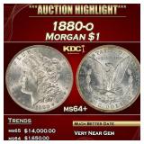 1880-o Morgan Dollar $1 ms64+ SEGS