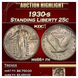1930-s Standing Liberty Quarter 25c ms66+ fh SEGS