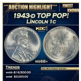 1943-d Lincoln Cent TOP POP! 1c ms68+ SEGS