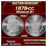 1878-cc Morgan Dollar $1 ms65 SEGS
